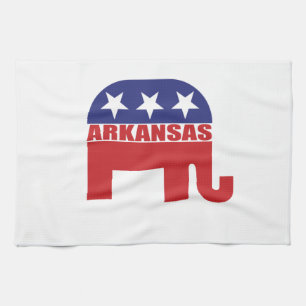 Arkansas Republican Elephant Kitchen Towel