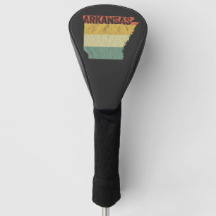 Arkansas Retro Sunset Vintage Golf Head Cover