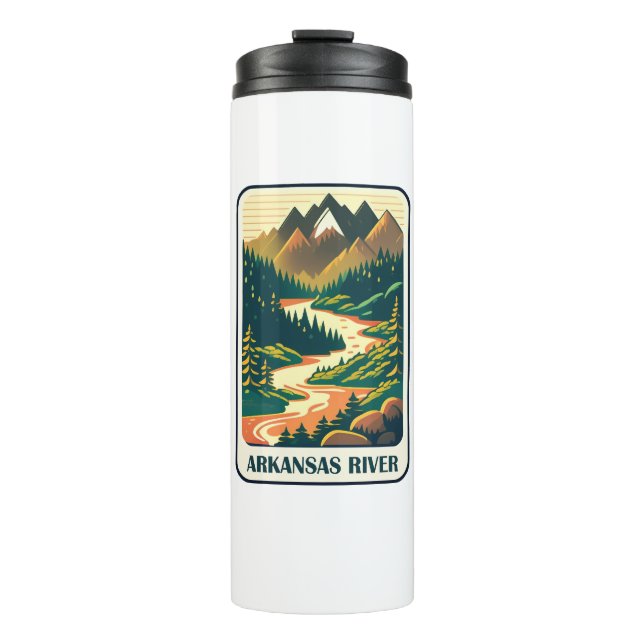 Arkansas River Colorado Colours Thermal Tumbler (Front)