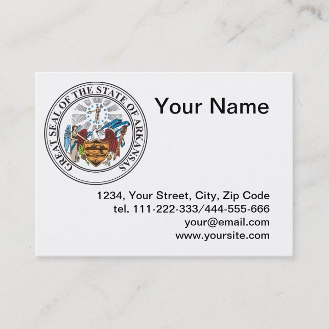 Arkansas sign business card (Front)