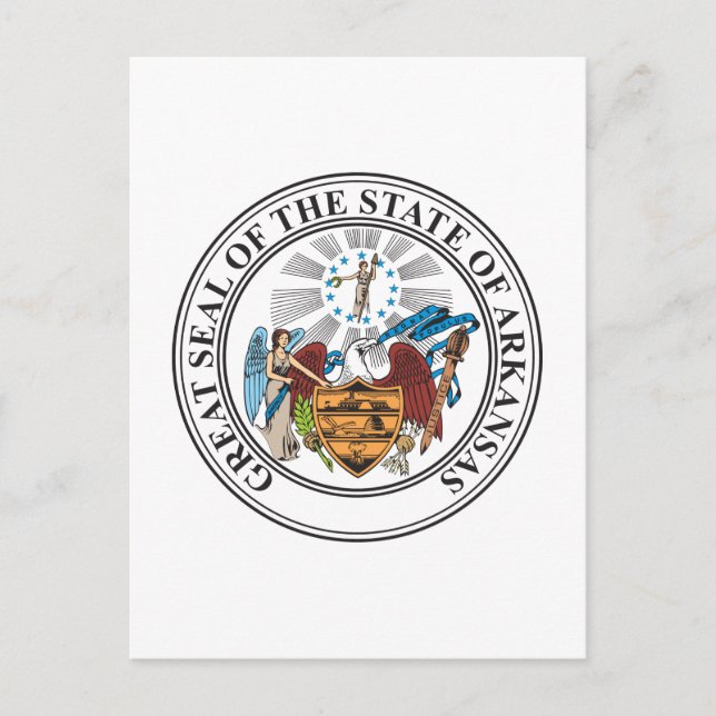 Arkansas sign postcard (Front)