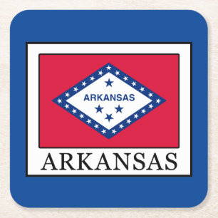 Arkansas Square Paper Coaster