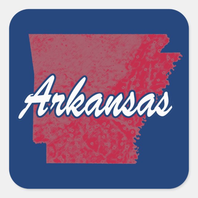 Arkansas Square Sticker (Front)