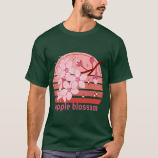 Arkansas State Apple Blossom Flower Rainbow Sticke T-Shirt