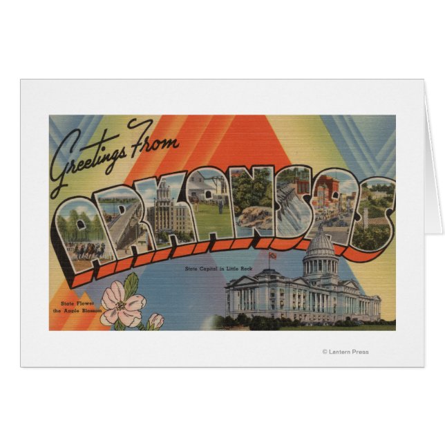 Arkansas (State Capital) - Large Letter Scenes (Front Horizontal)