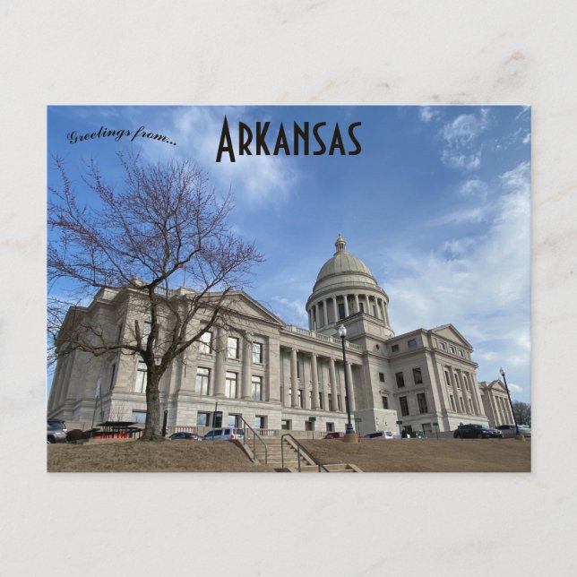Arkansas State Capitol Little Rock Arkansas Postcard (Front)