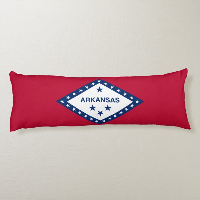 Arkansas State Flag Body Pillow (Back)