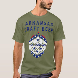 Arkansas State Flag - Craft Beer - Beer Lovers T-Shirt
