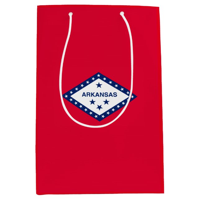 Arkansas State Flag Design Medium Gift Bag (Front)