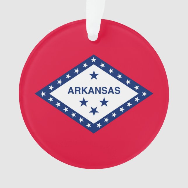 Arkansas State Flag Design Ornament (Front)