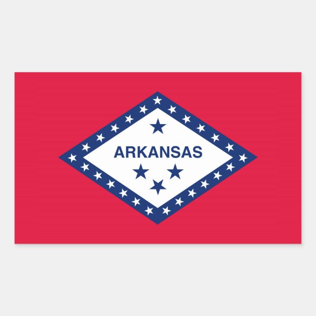 Arkansas State Flag Design Sticker (Front)