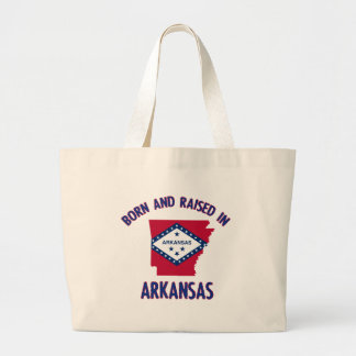 Arkansas state flag designs large tote bag