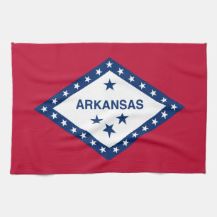 Arkansas State Flag Kitchen Towel