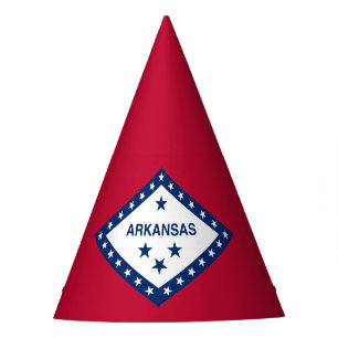 Arkansas State Flag Party Hat