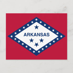 Arkansas State Flag Postcard
