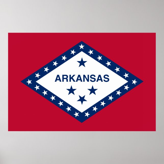 Arkansas State Flag Poster (Front)