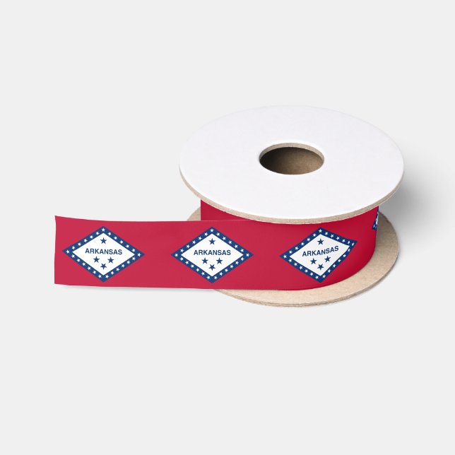 Arkansas State Flag Satin Ribbon (Spool)