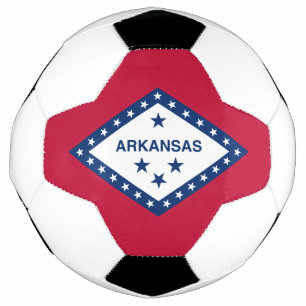 Arkansas State Flag Soccer Ball