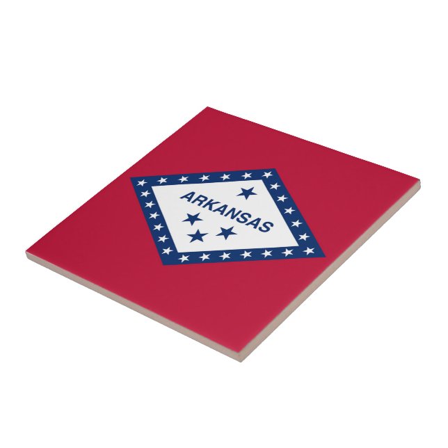 Arkansas State Flag Tile (Side)
