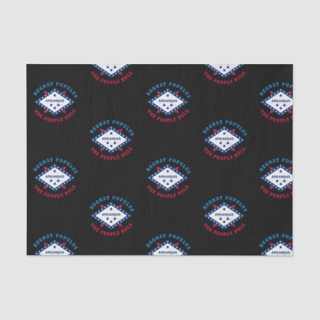ARKANSAS STATE FLAG TISSUE PAPER (Front)