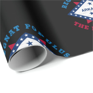 ARKANSAS STATE FLAG WRAPPING PAPER