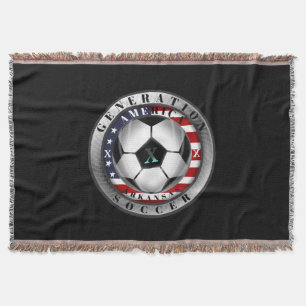 Arkansas State Generation X American Soccer Throw Blanket