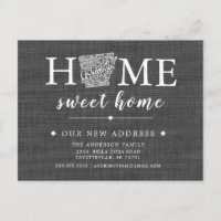 ARKANSAS State Moving Announcement Post Card