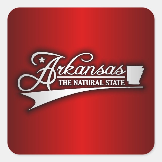 Arkansas State of Mine Square Sticker (Front)
