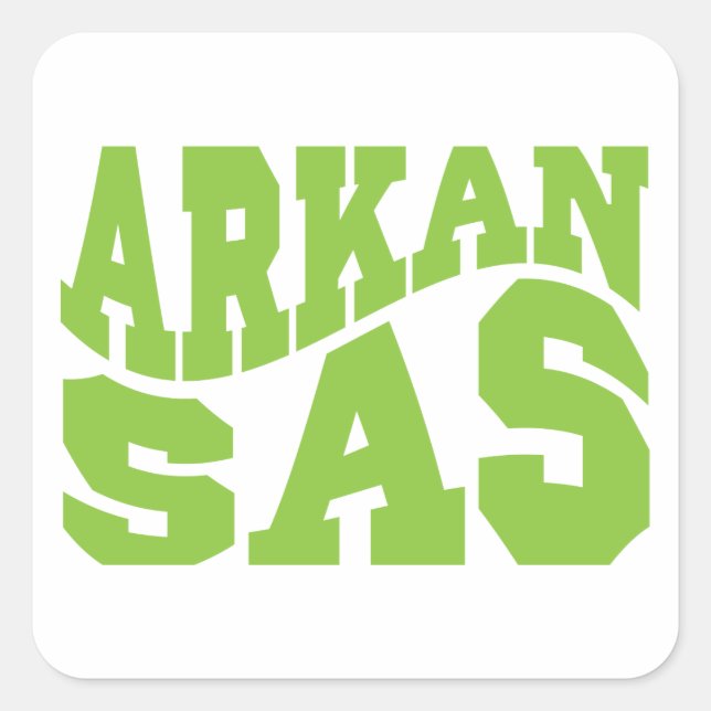 Arkansas - State Pride Square Sticker (Front)