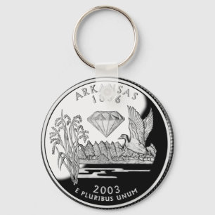 Arkansas State Quarter Keychain