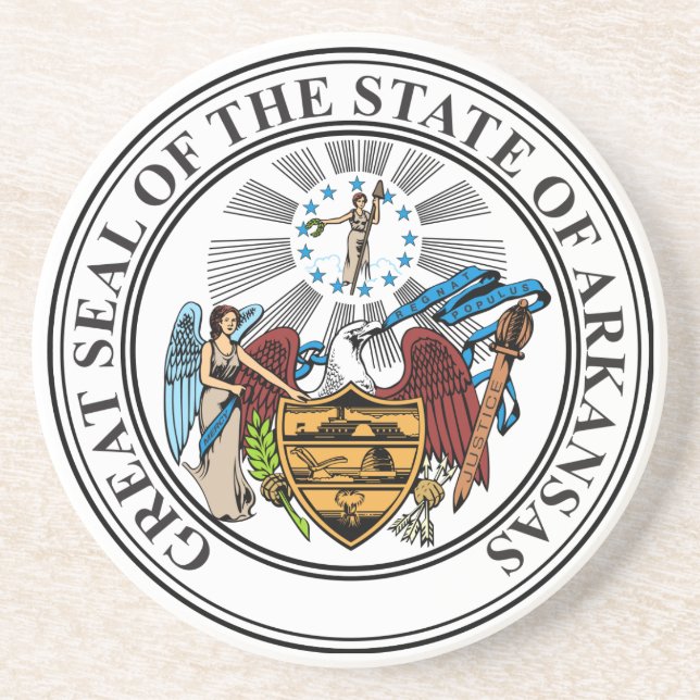 Arkansas State Seal Coaster (Front)