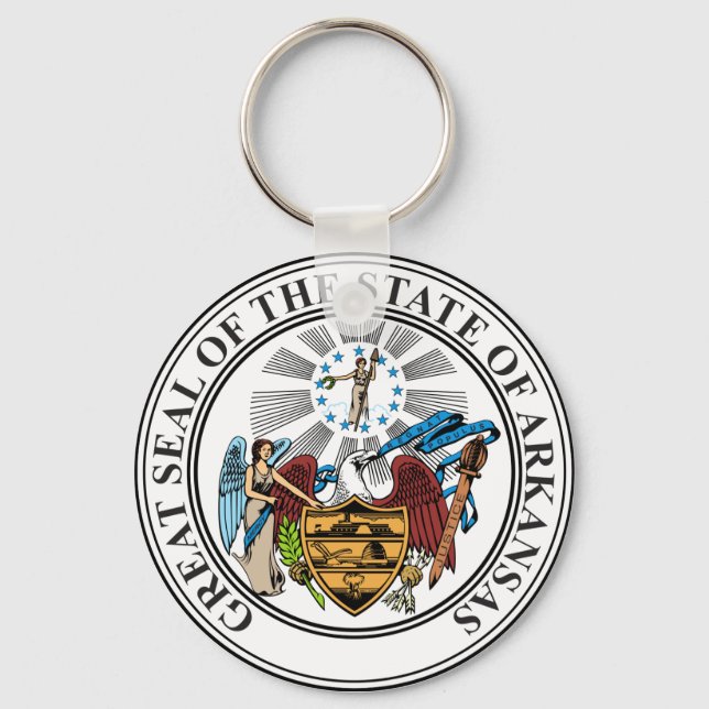 Arkansas State Seal Keychain (Front)