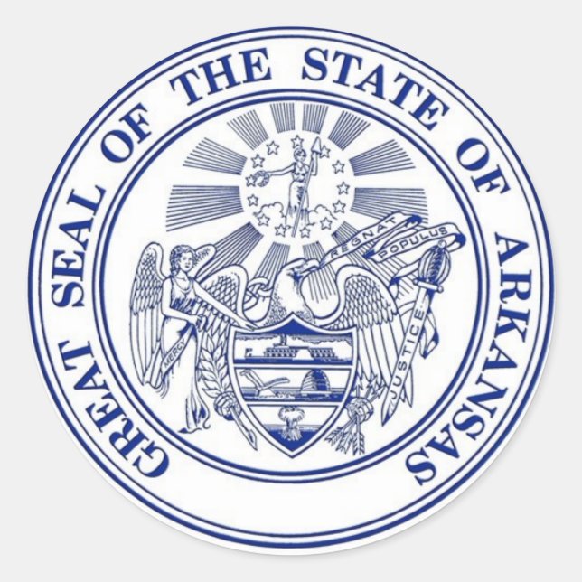 Arkansas State Seal Sticker (Front)