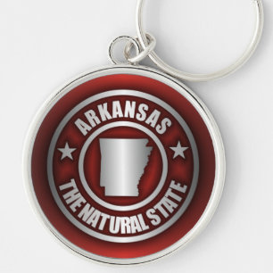 "Arkansas Steel" Keychains (Red)