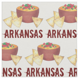 Arkansas Style Cheese Dip Nacho Chips Foodie Snack Fabric