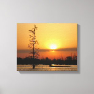 Arkansas Sunrise on Millwood Lake Canvas Print