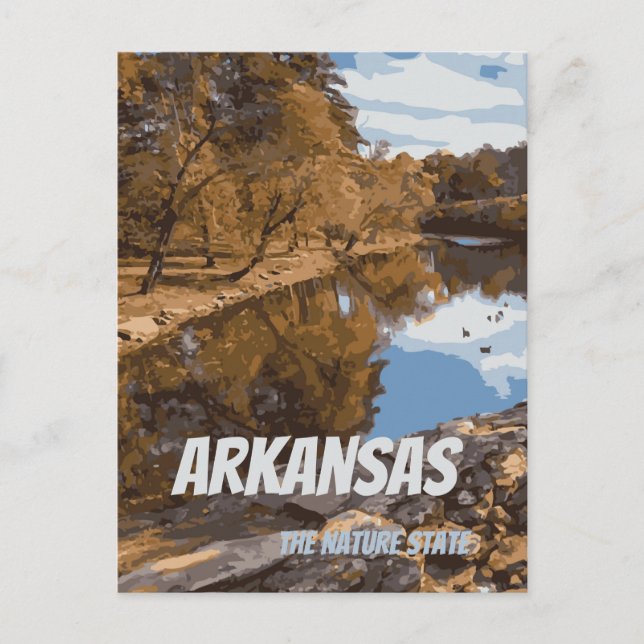 Arkansas the nature state Postcard (Front)