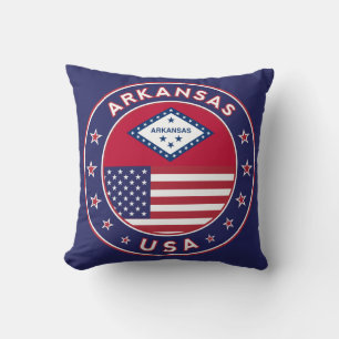 Arkansas Throw Pillow