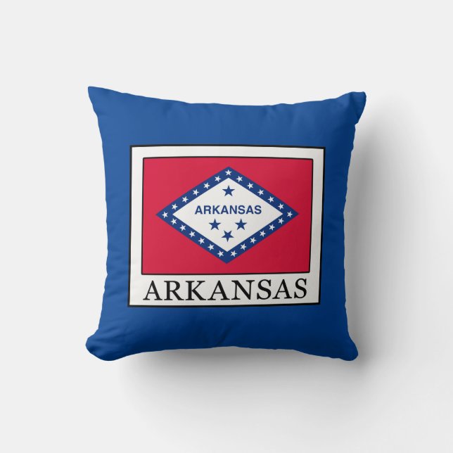 Arkansas Throw Pillow (Front)