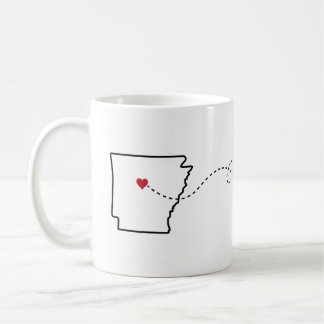 Arkansas to Colorado - Heart2Heart Coffee Mug