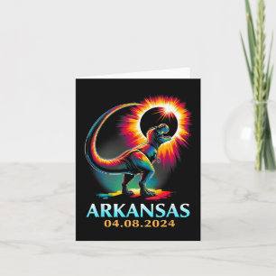 Arkansas Totality Total Solar Eclipse 2024 T Rex D Card