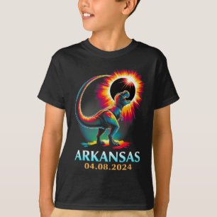 Arkansas Totality Total Solar Eclipse 2024 T Rex D T-Shirt