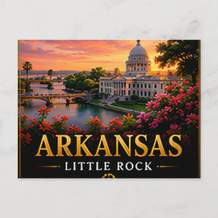 📍 Arkansas Travel Souvenir Outdoor Trip Travelers Postcard