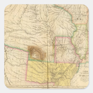 Arkansas US Square Sticker