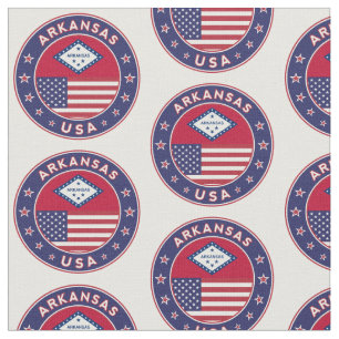 Arkansas, USA states Fabric