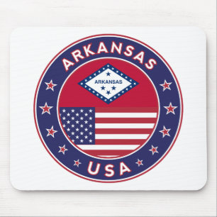 Arkansas, USA states Mouse Pad