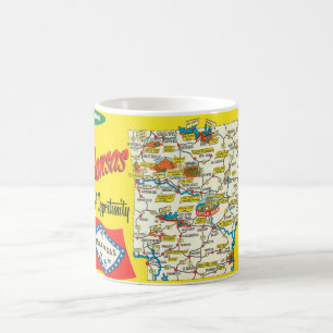 Arkansas Vintage Road Map Mug