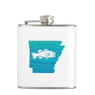 Arkansas Wave Fishing Hip Flask