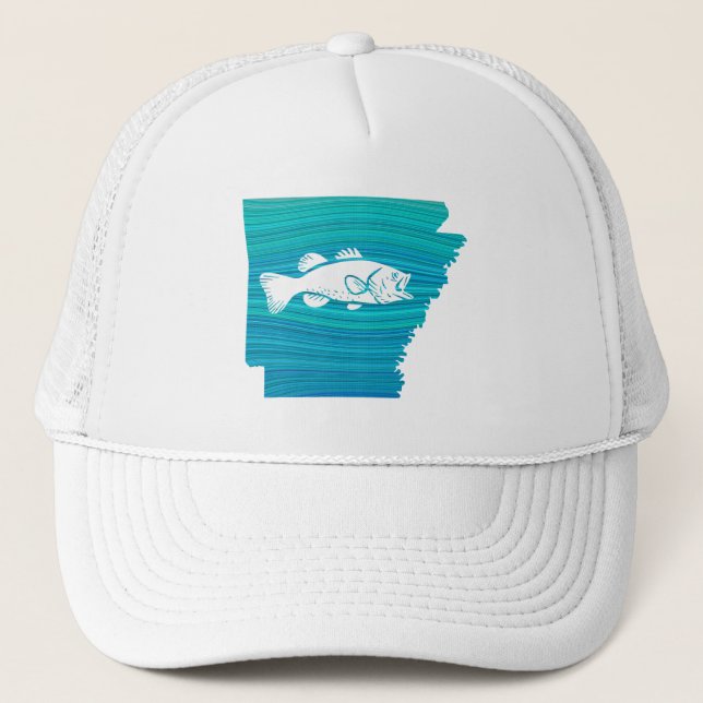 Arkansas Wave Fishing Trucker Hat (Front)