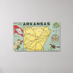 ArkansasLarge Letter ScenesArkansas Canvas Print
